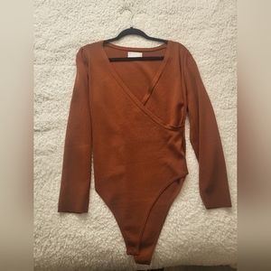 Brown Longsleeve Bodysuit